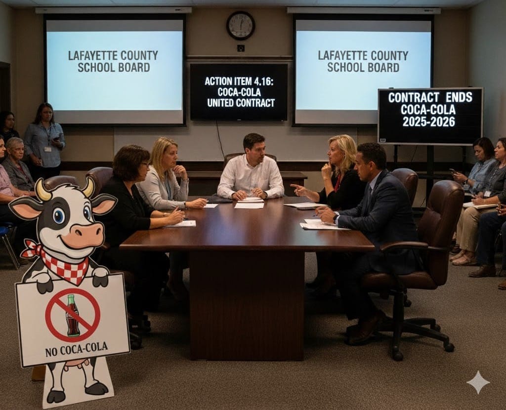Dramatic Showdown: Lafayette County School Board Ends Decades-Long Relationship with Coca-Cola United After Tense 3-2 Vote