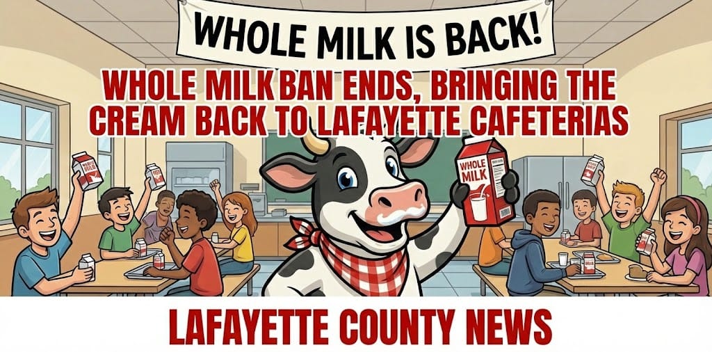 Udderly Amazing: Whole Milk Ban Ends, Bringing the Cream Back to Lafayette Cafeterias