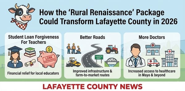 Student Loan Forgiveness For Teachers, Better Roads, and More Doctors: How the ‘Rural Renaissance’ Package Could Transform Lafayette County in 2026