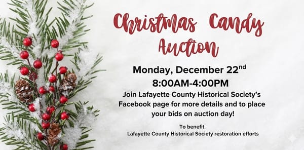 Sweet Treats for a Historic Cause: Annual Christmas Candy Auction to Help Fix Mayo Free Press Building