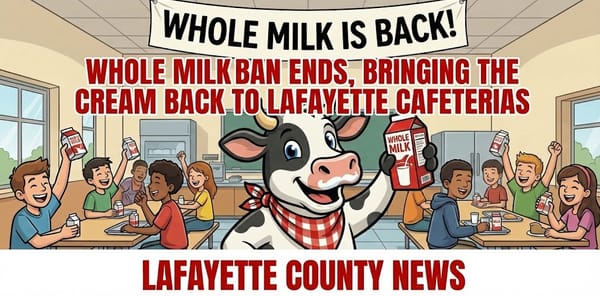 Udderly Amazing: Whole Milk Ban Ends, Bringing the Cream Back to Lafayette Cafeterias